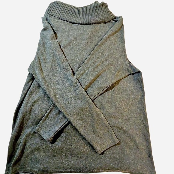 Raphaella Hunter Green Embellished Sweater With Faux Leather Zipper Detail 1X - Picture 6 of 8